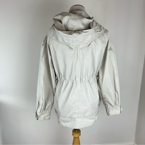 MaxMara Weekend Cream Cargo Jacket with Hood Coat Size US 4 - Picture 5 of 11